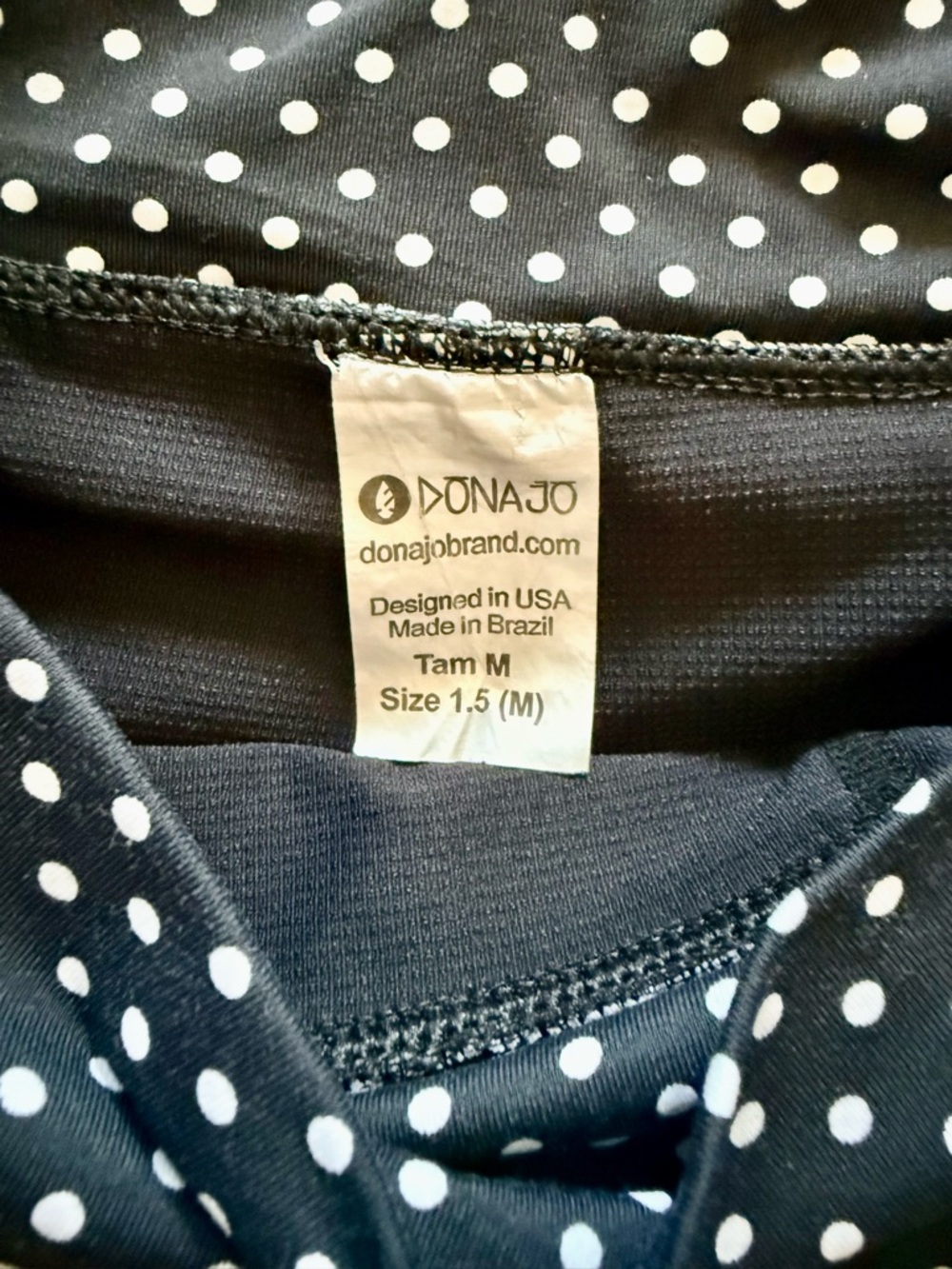 Black Polka Dot Mini Skirt - Layered Active Skort - Picture 7 of 7